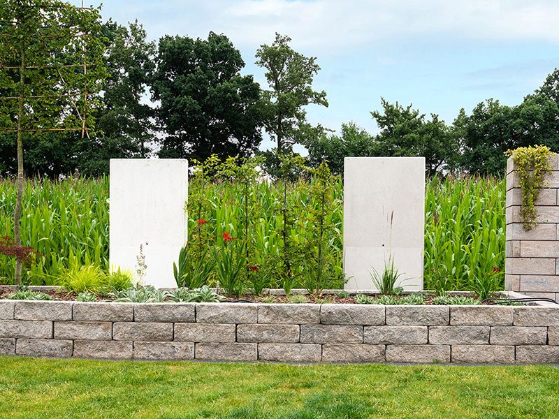 L-STEINE BEW. 12 cm 100 cm Bl. – L-STEIN BEWEHRT GRAU 205/100/115/12 CM – GRAU – 205 x 100 x 115 x 12 cm – Sichtbeton – Hauptansicht