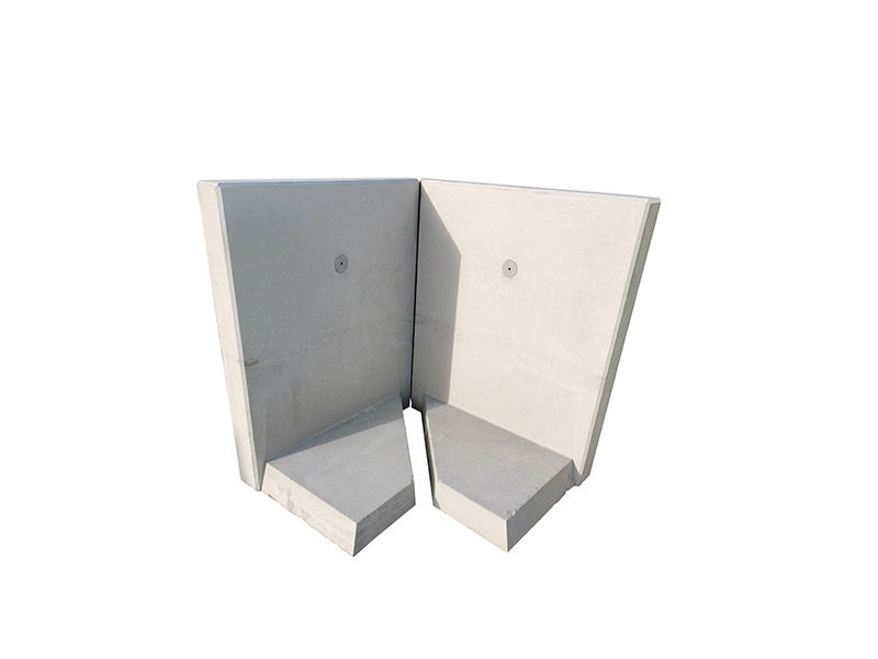 L-STEIN ECKE BEWEHRT 12 cm – L-STEIN-ECKE BEW 90 105/100/12 ZWEITEIL. – GRAU – 105 x 100 x 12 cm – Sichtbeton – Hauptansicht