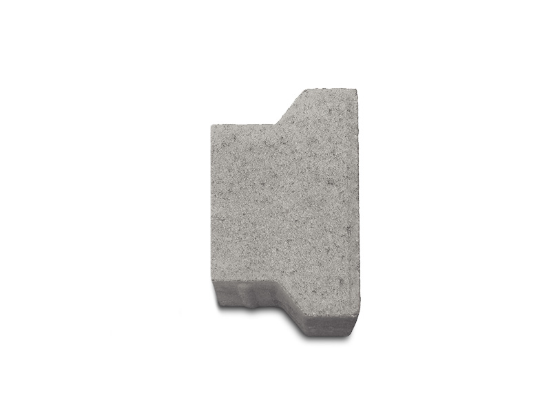 DOPPEL-T PFLASTER – DOPPEL T-PFL. GRAU 8 CM M.F. HALBSTEIN – GRAU – Halbstein, 8 cm Stärke – Hauptansicht