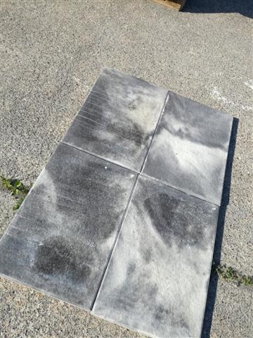 Terrassenplatten 1C ANCONA WEIß-SCHWARZ GEFL. 60/40/4 CM – WEISS-SCHWARZ – Hauptansicht