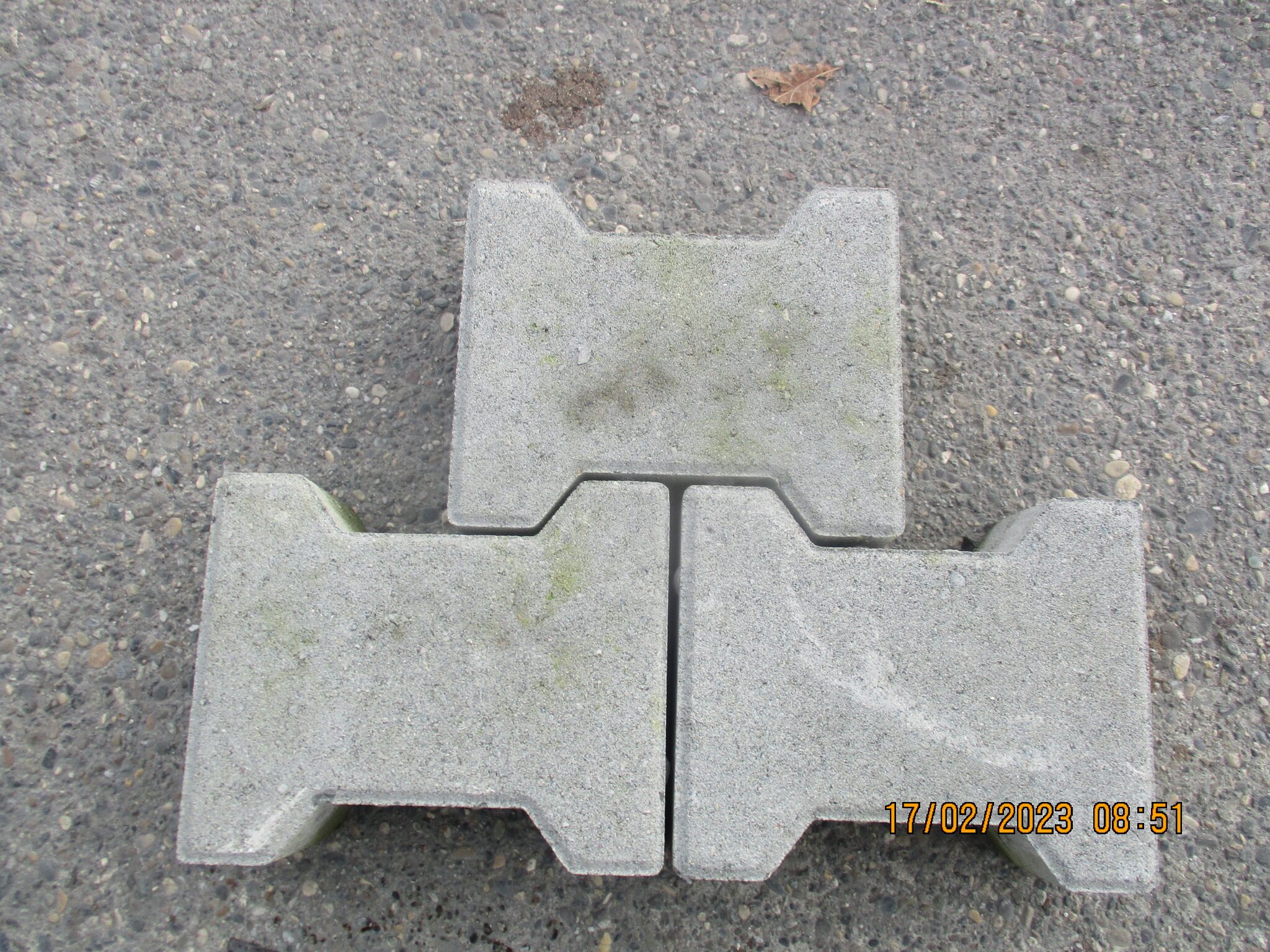 Pflastersteine 1B DOPPEL T-PFL. GRAU 8 CM M.F. – GRAU – Detailansicht