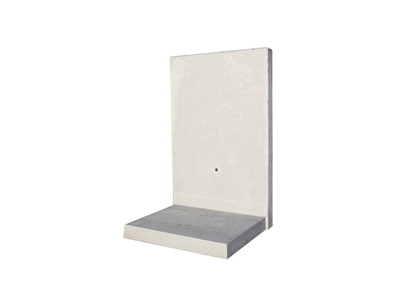 L-STEINE BEW. 12 cm 100 cm Bl. – L-STEIN BEWEHRT GRAU 155/100/85/12 CM – GRAU – 155 x 100 x 85 x 12 cm – Sichtbeton – Detailansicht