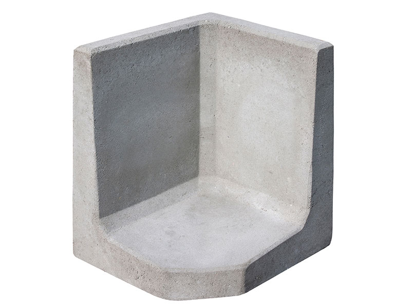 L-STEIN-ECKEN 50 cm Baulänge – L-STEIN- ECKE GRAU 60/50/50/7 CM – GRAU – 60 x 50 x 50 x 7 cm – Unbehandelt – Hauptansicht