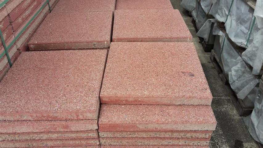 Terrassenplatten 1B PREMIUM ROT 40/40/4 CM – ROT – Hauptansicht