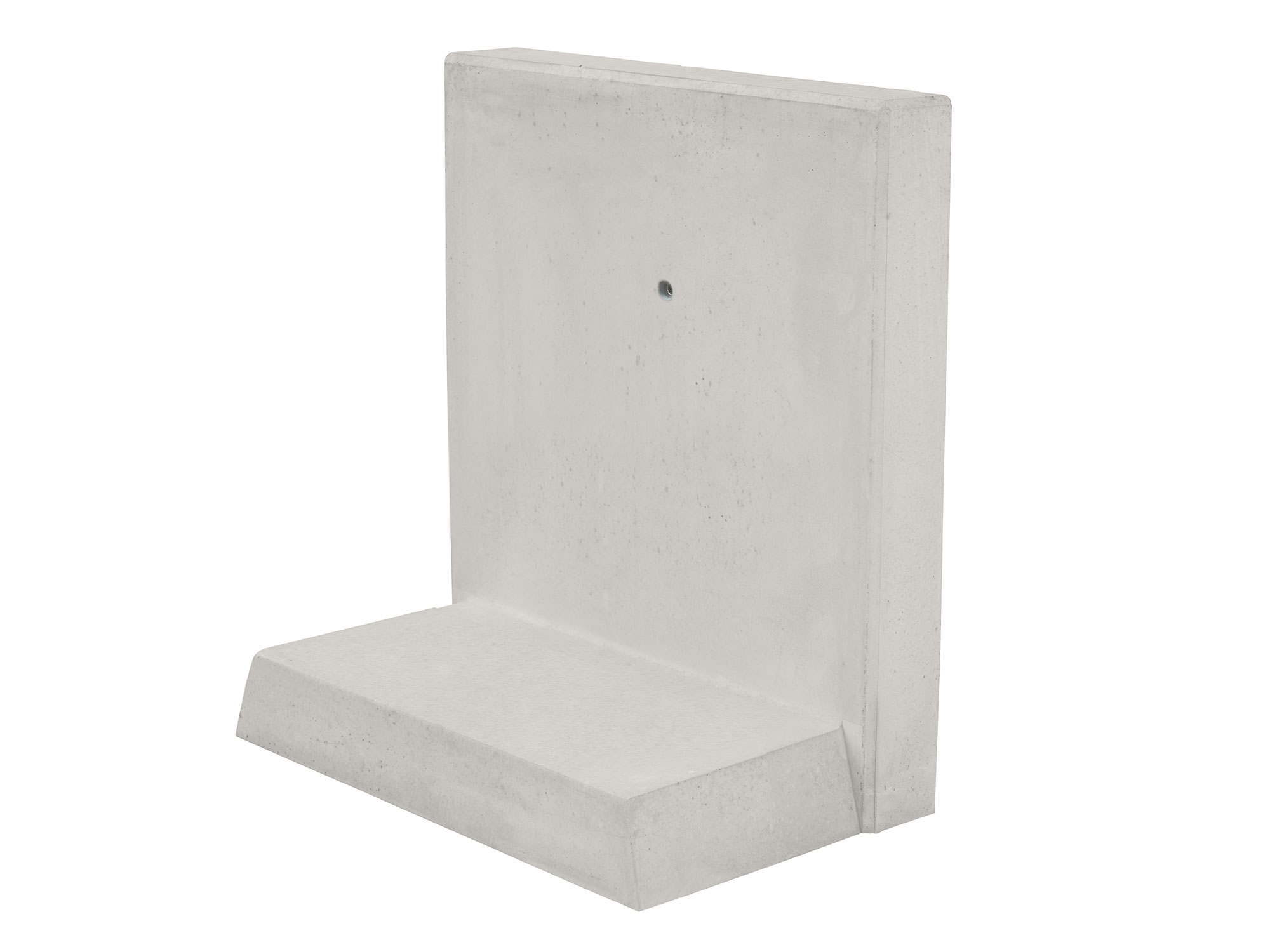 L-STEINE BEW. 12 cm 50 cm Bl. – L-STEIN BEWEHRT GRAU 80/50/45/12 CM – GRAU – 80 x 50 x 45 x 12 cm – Sichtbeton – Hauptansicht