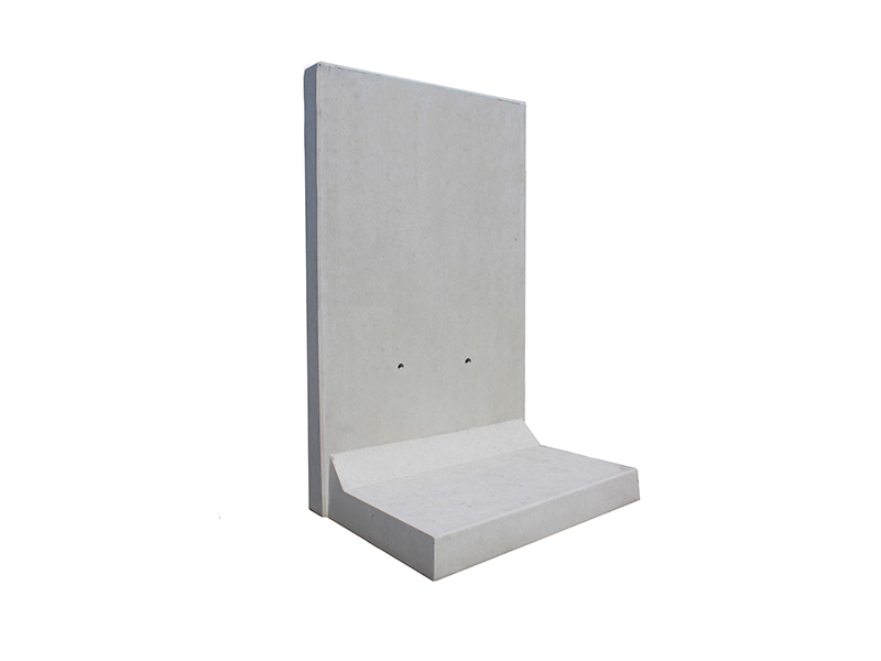 L-STEINE BEW. 8 cm 100 cm Bl. – L-STEIN BEWEHRT GRAU 180/100/100/8 CM – GRAU – 180 x 100 x 100 x 8 cm – Sichtbeton – Hauptansicht