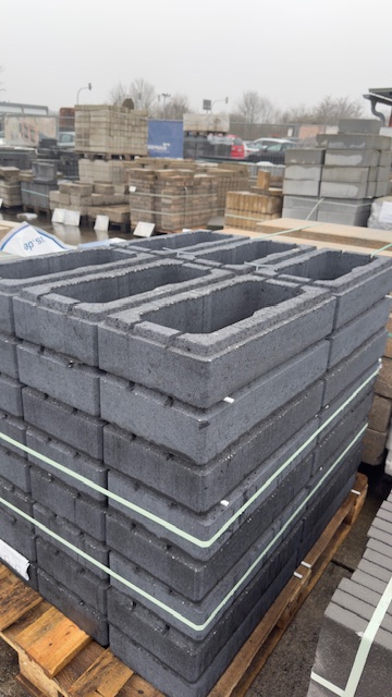 FUGANO® – Mauersteine 1B FUGANO MAUER BASALT 50/25/10 CM – BASALT – 50 X 25 X 10 CM – mit Fase – Detailansicht