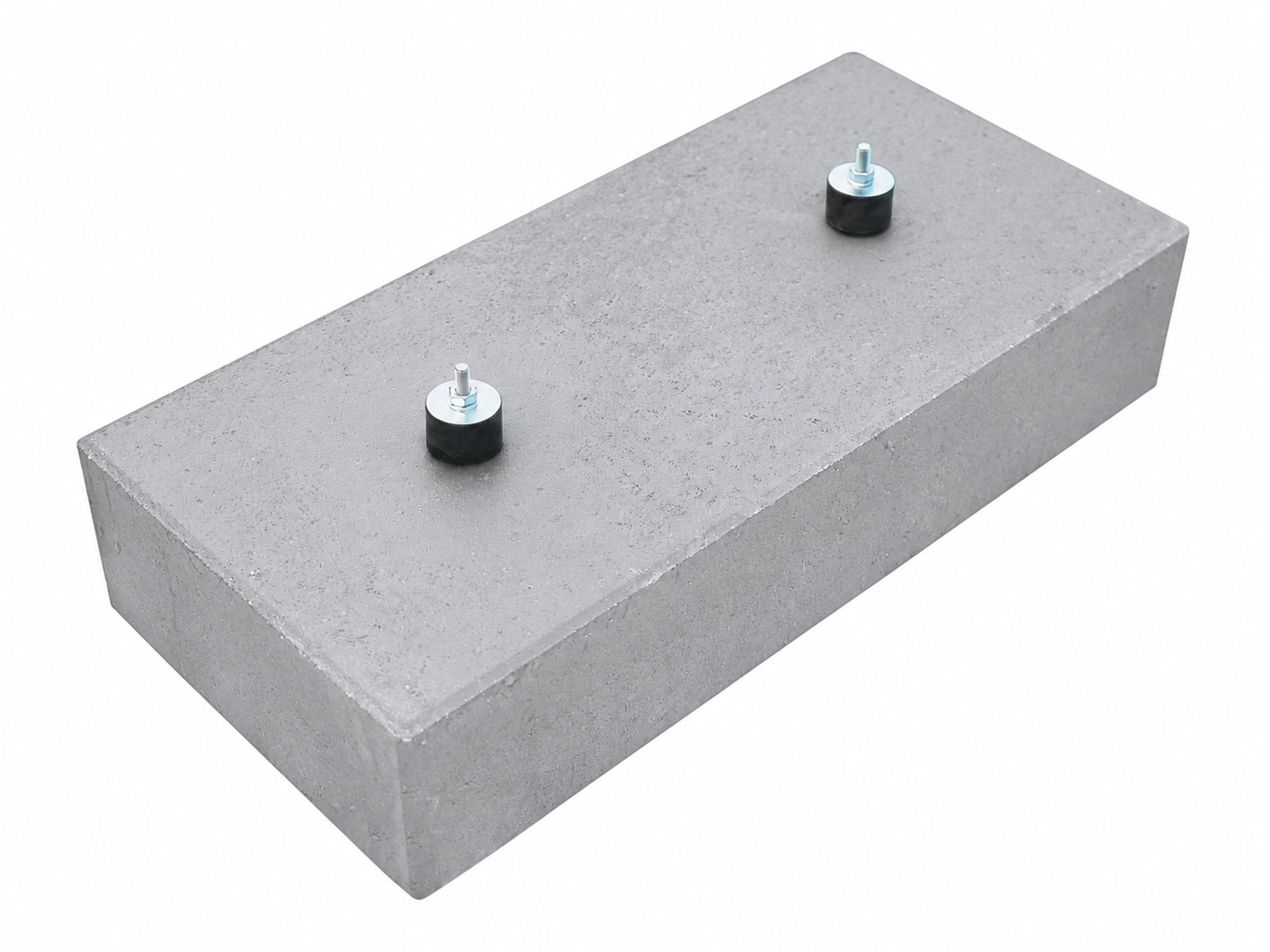 WÄRMEPUMPEN-FUNDAMENTSTEIN-SET – FUNDAMENT WÄRMEPUMPE BETON GRAU SET – GRAU – 75 x 35 x 15 cm – Unbehandelt – Hauptansicht