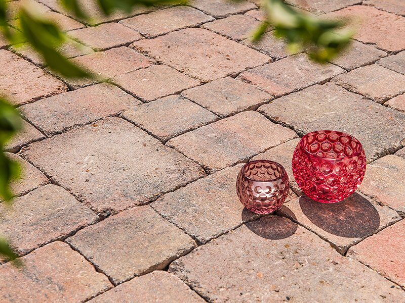 ANTIK PFLASTER – ANTIK GEK. HERBSTLAUB 14/14/7 CM – HERBSTLAUB – 14 x 14 x 7 cm – Antik – Hauptansicht