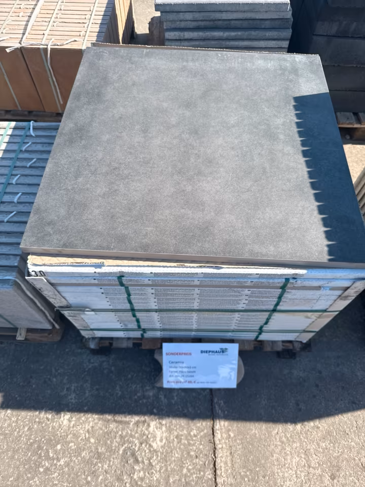 CERAMIA PLAZA BASALT 90/90/3 CM – PLAZA BASALT – Detailansicht