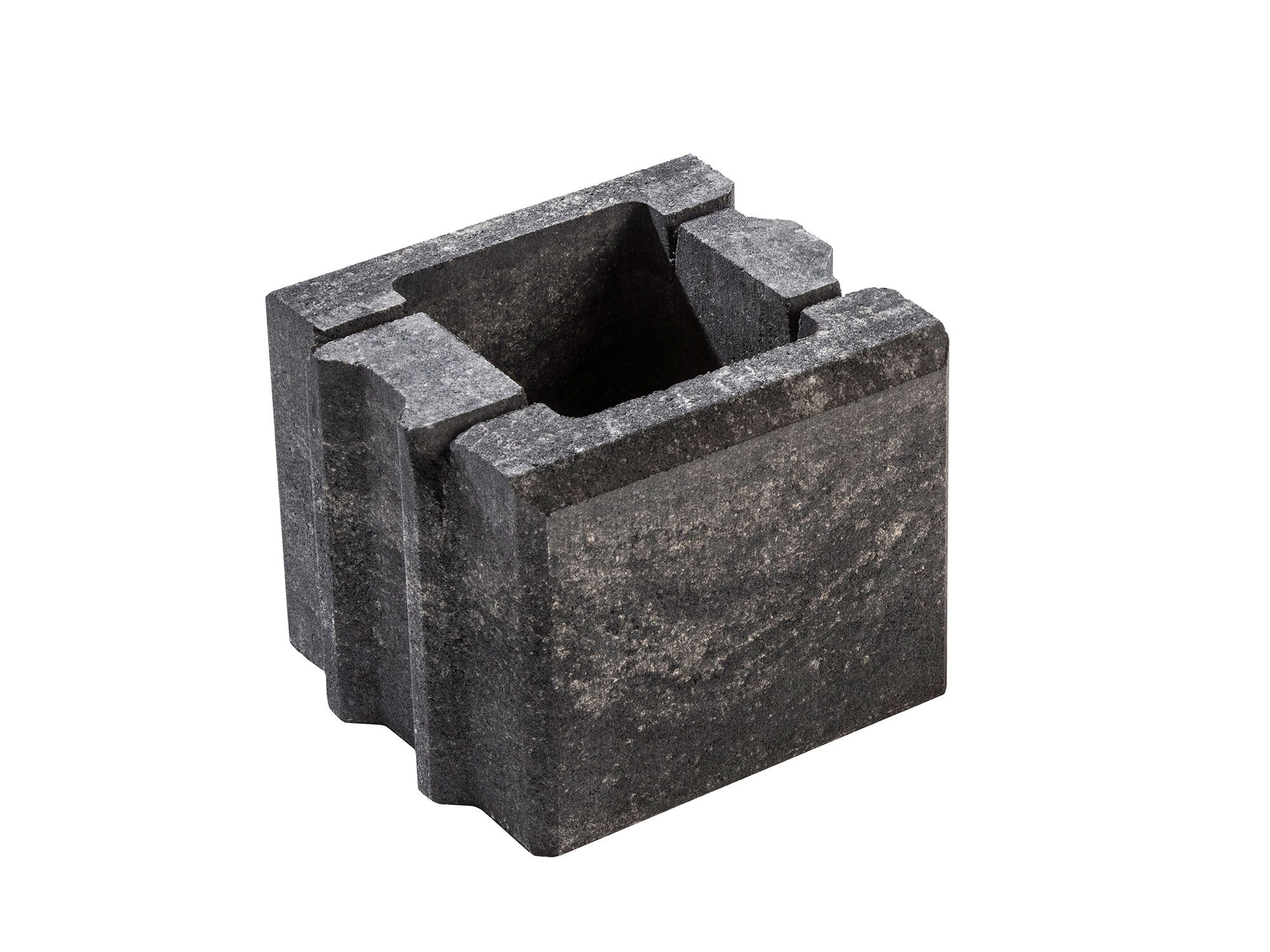 GARDO – GARDO WEIß-SCHWARZ HALBSTEIN 25/25/20 CM – WEISS-SCHWARZ – 25 x 25 x 20 cm – Unbehandelt – Hauptansicht