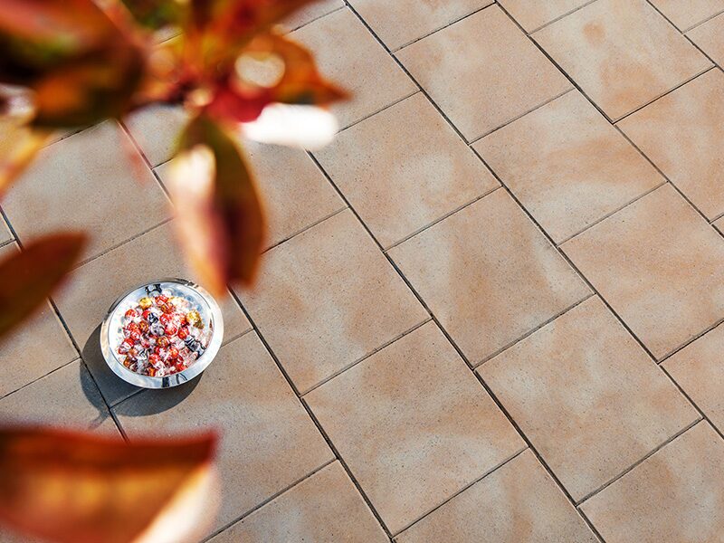 RUSTICA – RUSTICA OCKER-GELB-ROSE 40/40/4 CM – OCKER-GELB-ROSÉ – 40 x 40 x 4 cm – Beschichtet – Detailansicht