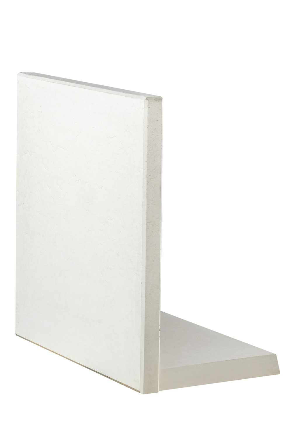 L-STEINE BEW. 8 cm 100 cm Bl. – L-STEIN BEWEHRT GRAU 105/100/60/8 CM – GRAU – 105 x 100 x 60 x 8 cm – Sichtbeton – Hauptansicht