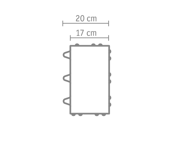 LUMO ÖKO – LUMO RASENFUGE ANTHRAZIT 30/20/6 CM PE2 – ANTHRAZIT – 30 x 20 x 6 cm – Unbehandelt – Umgebungsansicht