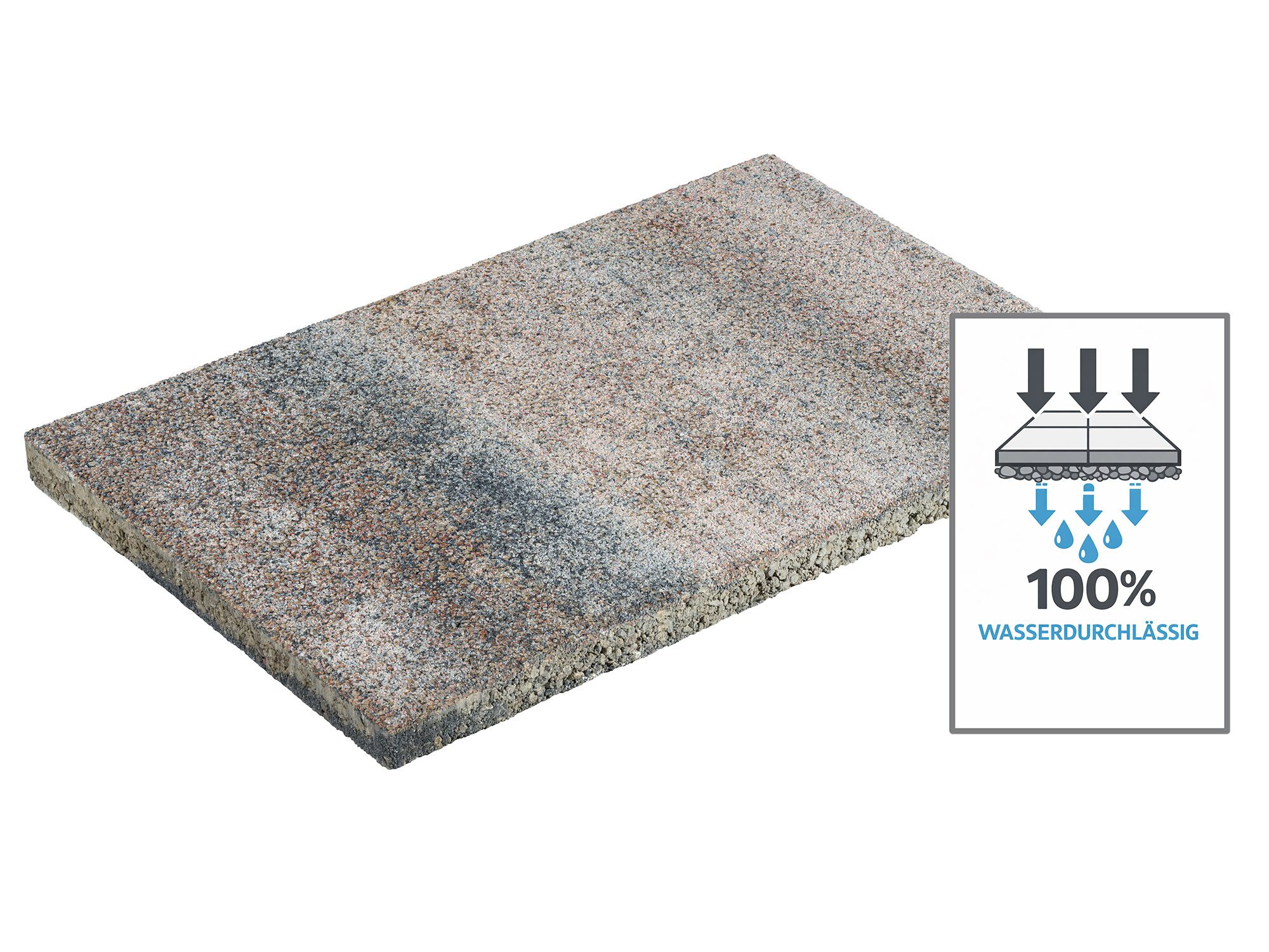 AQUADRAIN PERMEA – AQUADRAIN PERMEA MUSCHELKALK 60/40/4 CM – MUSCHELKALK – 60 x 40 x 4 cm – Hauptansicht