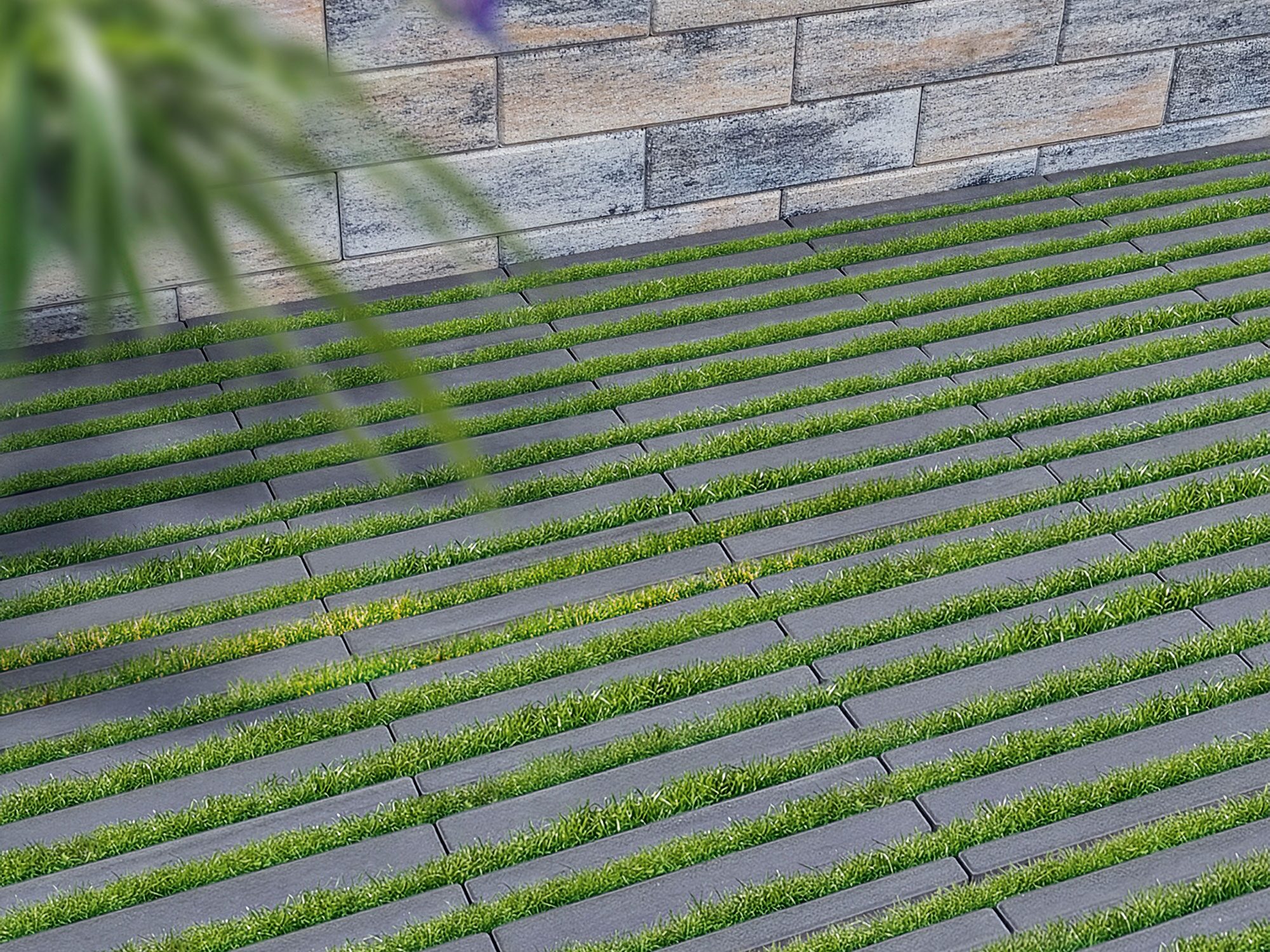 RASENGITTER – QUADRO RASENGITTER ANTHRAZIT 30/30/6 CM – ANTHRAZIT – 30 x 30 x 6 cm – Unbehandelt – Detailansicht