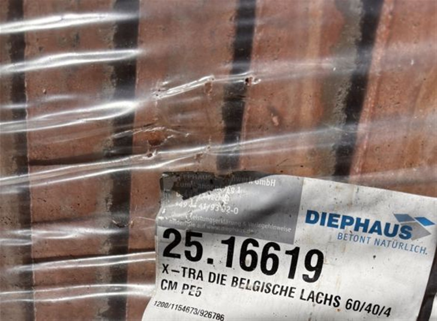 DIE BELGISCHE – Terrassenplatten X-TRA DIE BELGISCHE LACHS 60/40/4 CM PE5 – LACHS – Hauptansicht