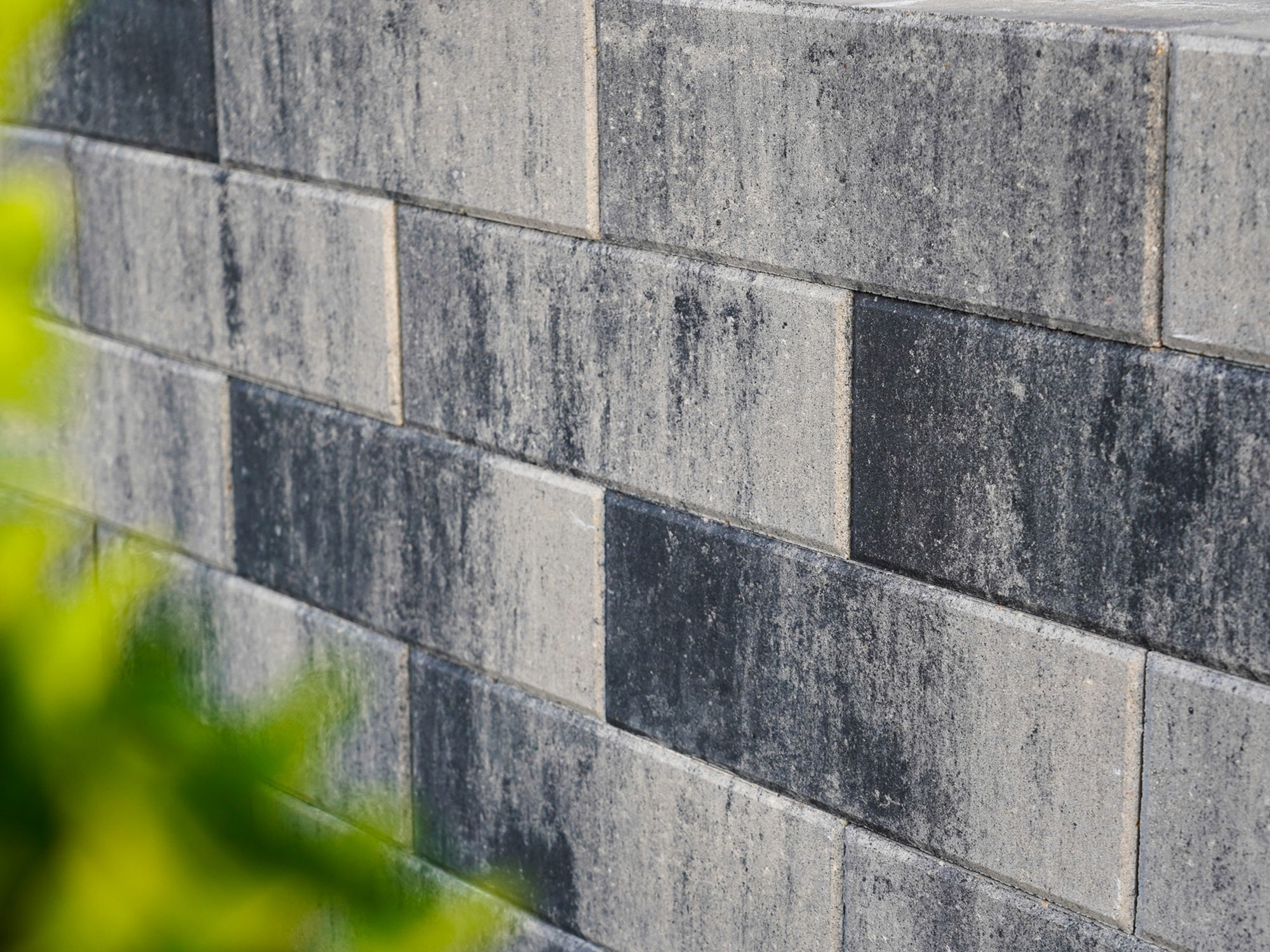 MURENO – MURENO MAUER WEIß-SCHWARZ 40/20/14 PE2 – WEISS-SCHWARZ – 40 X 20 X 14 CM – Beschichtet – Detailansicht