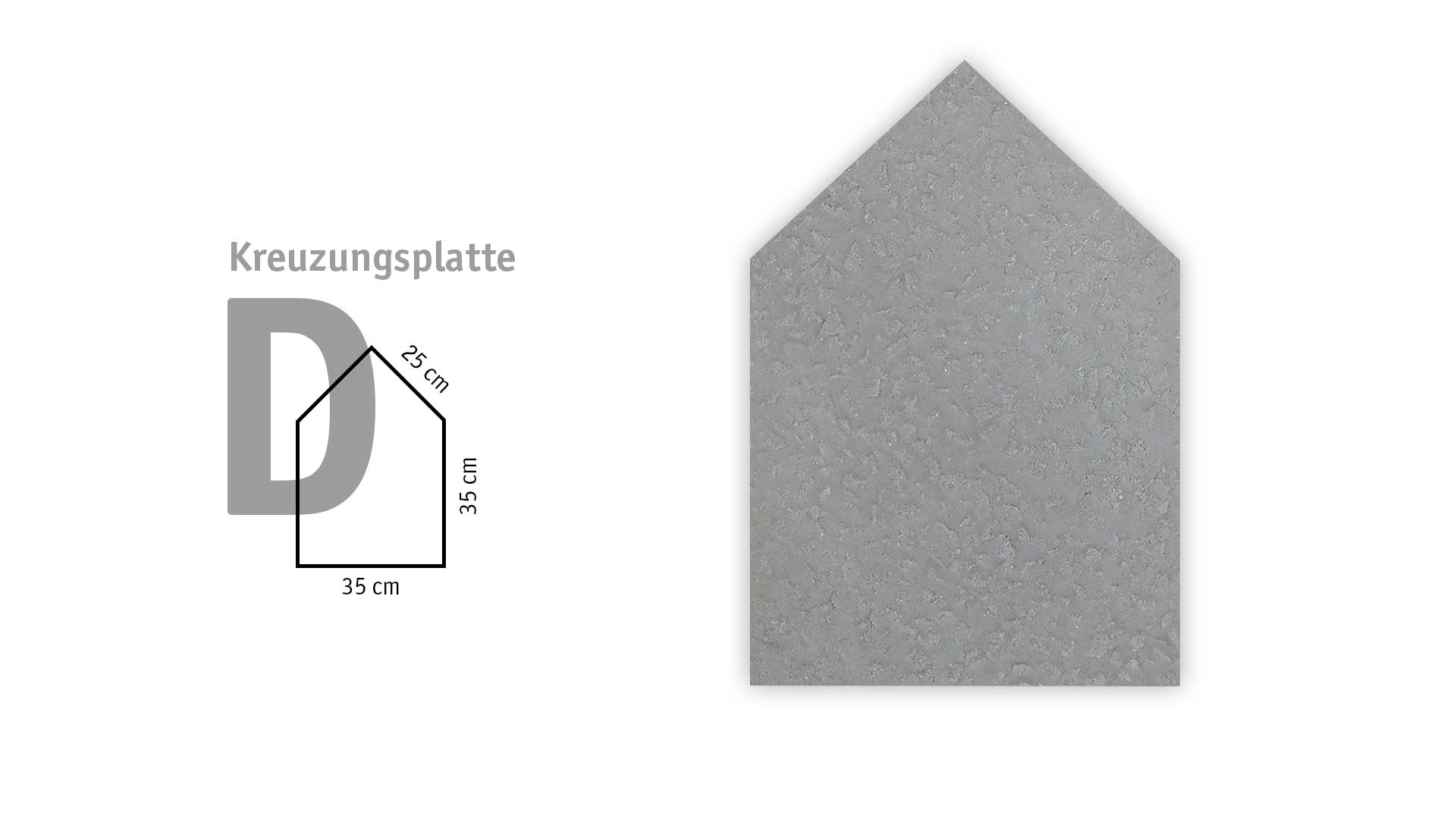 BERLINER PLATTE – BERLINER PL. GRAU UNGESCHL. 5 CM TYP D – GRAU UNBEHANDELT – 35 x 52,5 x 5 cm – Scharfkantig – Hauptansicht