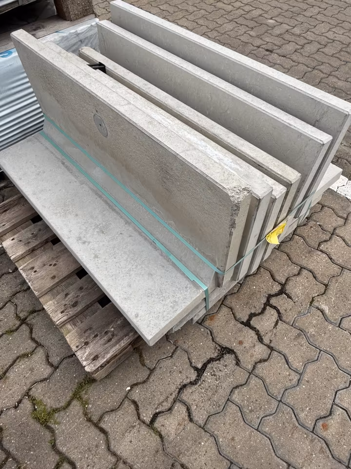 L-STEINE BEWEHRT – L-Steine 1B L-STEIN - ECKE SB GRAU 40/100/30/5 CM – Sichtbeton – Detailansicht
