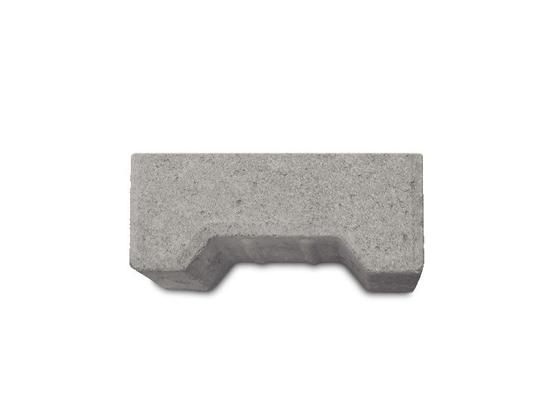 DOPPEL-T PFLASTER – DOPPEL T-PFL. GRAU 8 CM M.F. ANFÄNGER – GRAU – Anfangsstein, 8 cm Stärke – Hauptansicht