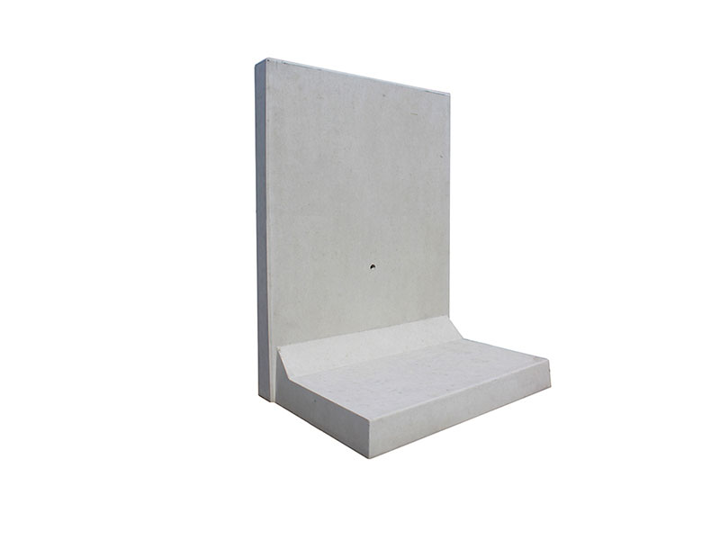 L-STEINE BEW. 12 cm 100 cm Bl. – L-STEIN BEWEHRT GRAU 180/100/100/12 CM – GRAU – 180 x 100 x 100 x 12 cm – Sichtbeton – Hauptansicht
