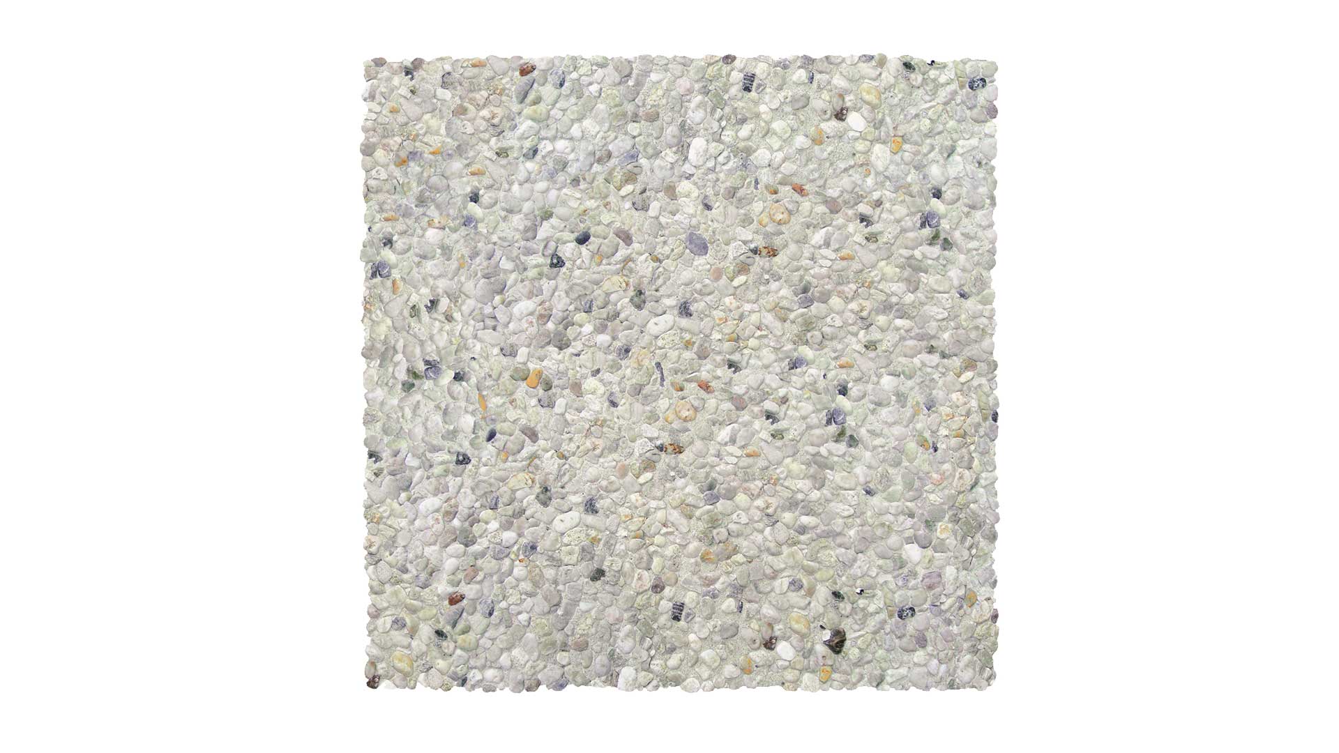 WASCHBETON PLATTEN – WASCHBETON WEIßE-KÖRNUNG 40/40/4 CM – WEIßE KÖRNUNG – Strukturiert – Detailansicht