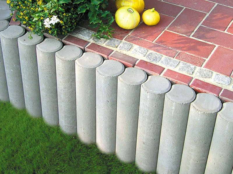 MINIPALISADEN – MINI-PALISADE GRAU 11/40 CM – GRAU – 40/11 (H/Ø in cm) – Unbehandelt – Hauptansicht
