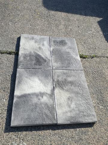 Terrassenplatten 1C ANCONA WEIß-SCHWARZ GEFL. 60/40/4 CM – WEISS-SCHWARZ – Weitere Ansicht