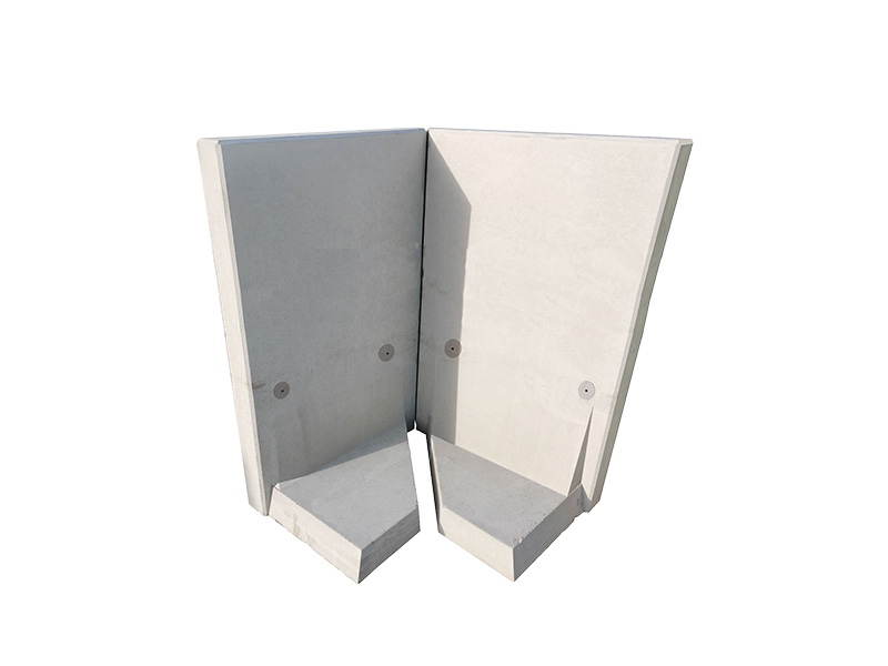 L-STEIN ECKE BEWEHRT 12 cm – L-STEIN-ECKE BEW 90 180/100/12 ZWEITEIL. – GRAU – 180 x 100 x 12 cm – Sichtbeton – Hauptansicht