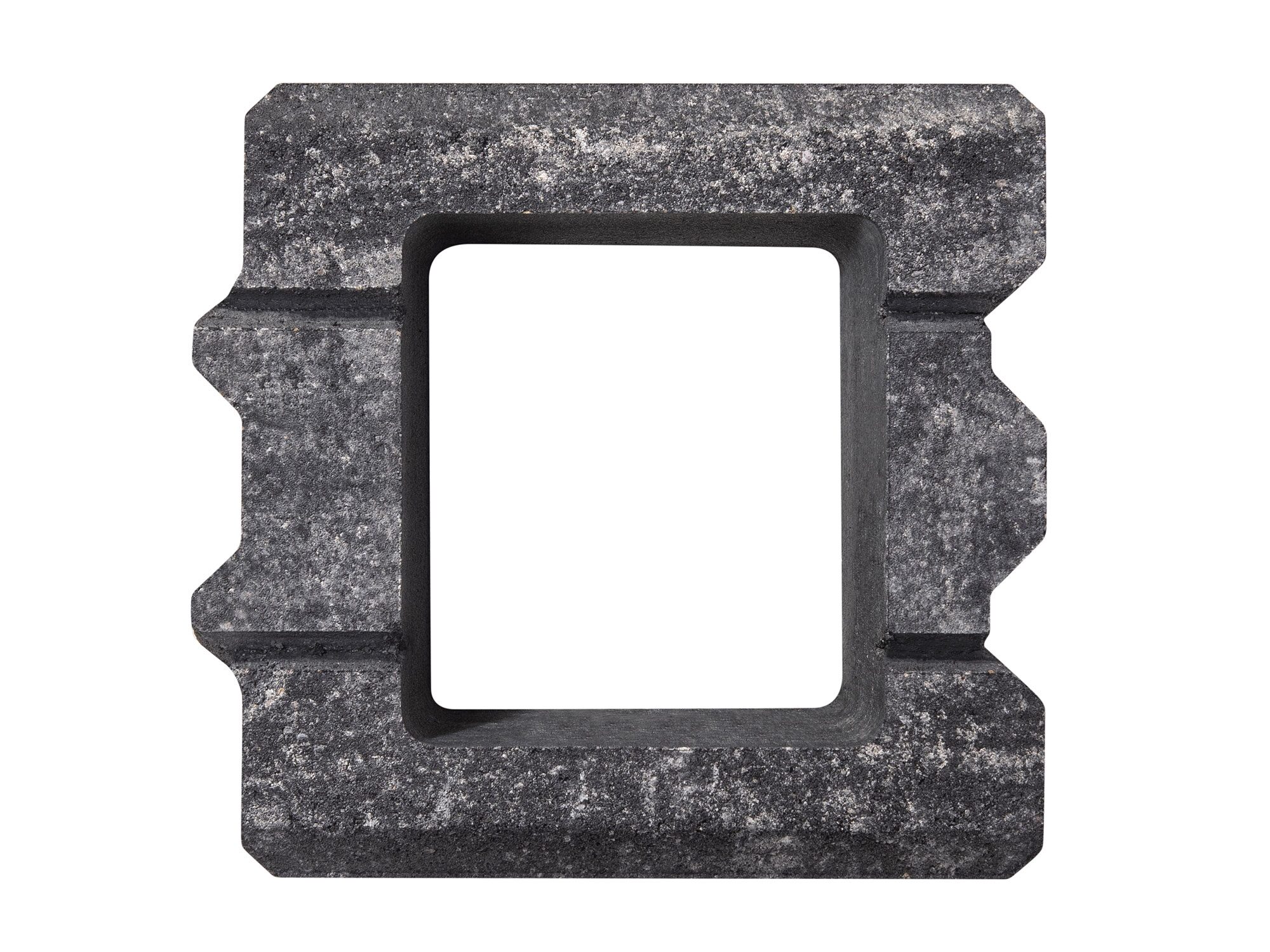 GARDO – GARDO WEIß-SCHWARZ HALBSTEIN 25/25/20 CM – WEISS-SCHWARZ – 25 x 25 x 20 cm – Unbehandelt – Hauptansicht
