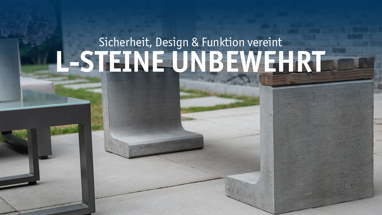 L-Steine unbewehrt – funktionale Winkelstütze aus Beton für Garten, Hof & Gelände