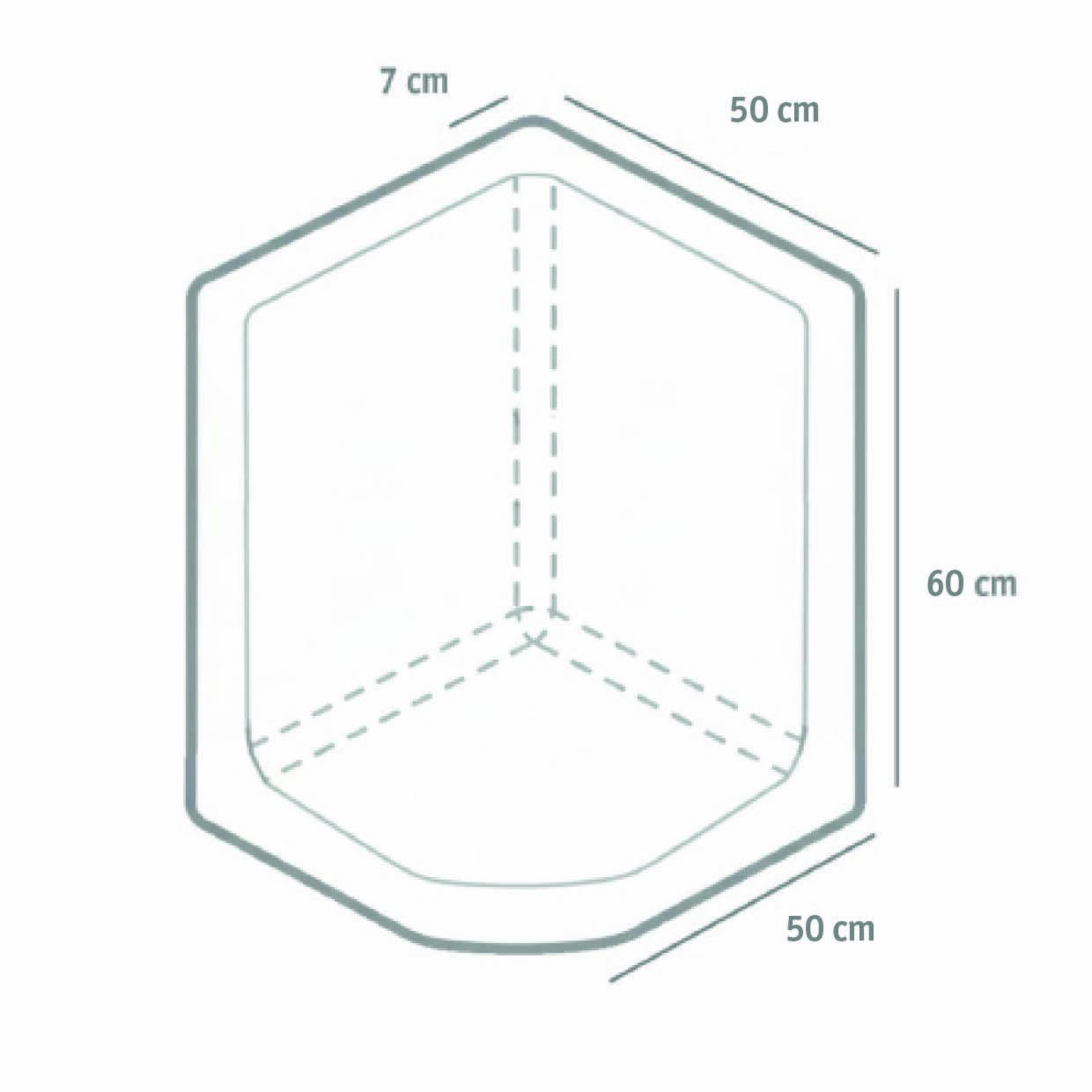 L-STEIN-ECKEN 50 cm Baulänge – L-STEIN- ECKE ANTHRAZIT 60/50/50/7 CM – ANTHRAZIT – 60 x 50 x 50 x 7 cm – Unbehandelt – Detailansicht
