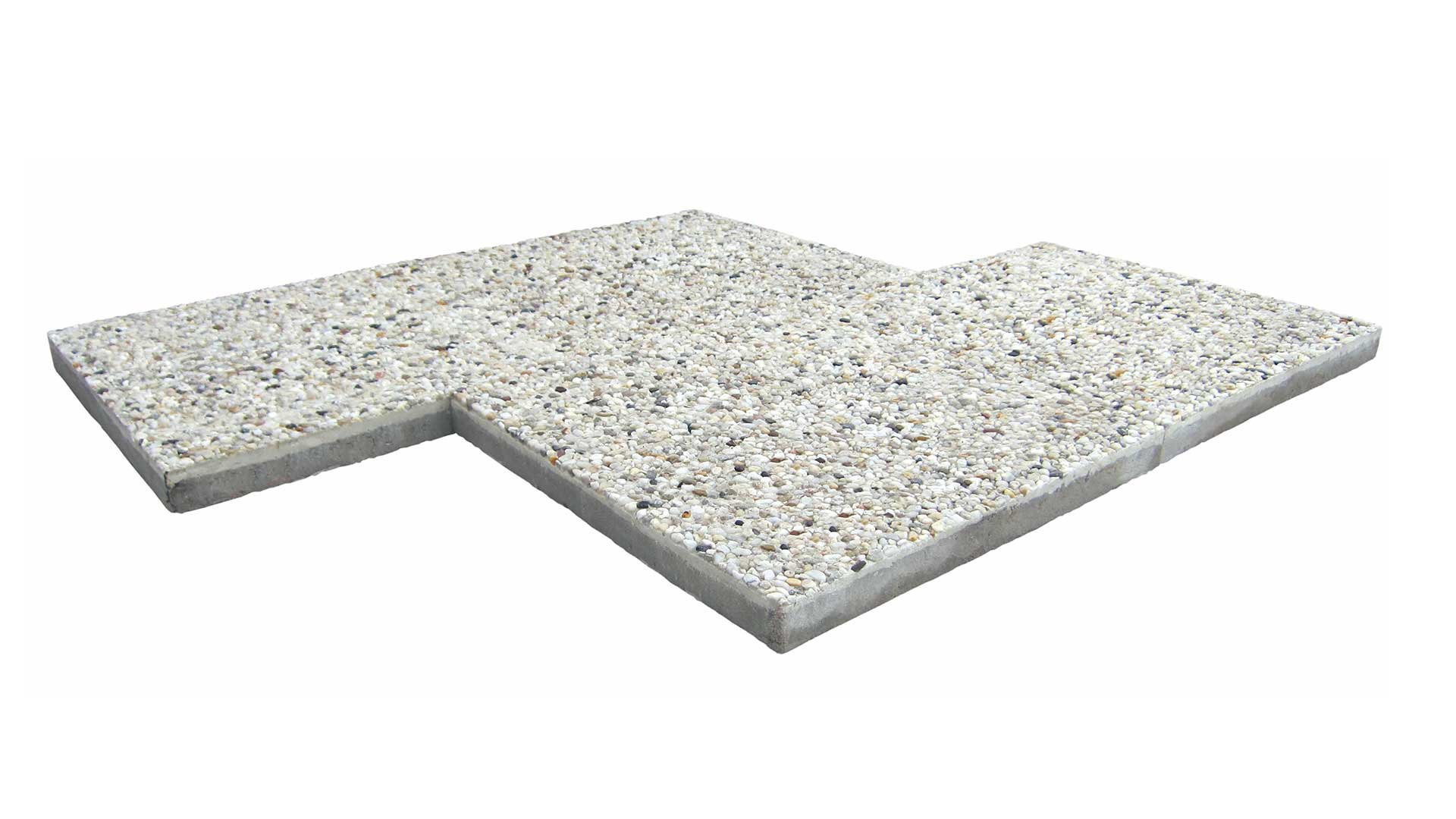 WASCHBETON PLATTEN – WASCHBETON WEIßE-KÖRNUNG 40/40/4 CM – WEIßE KÖRNUNG – Strukturiert – Hauptansicht