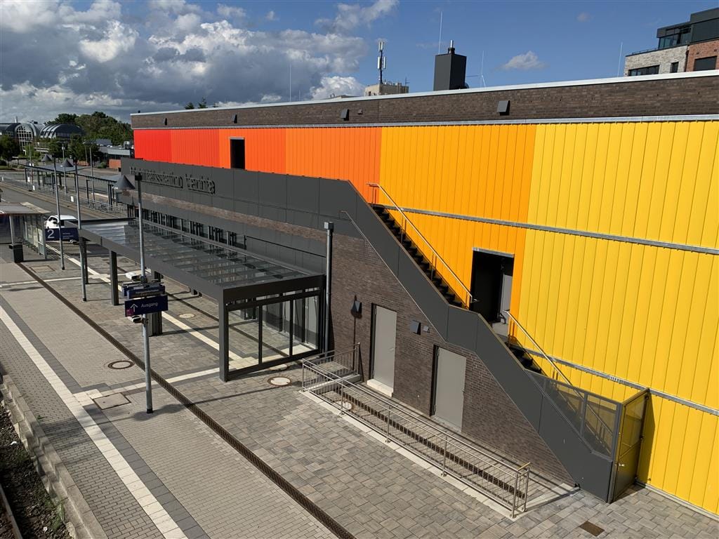 Bahnhof und Brücke, Vechta