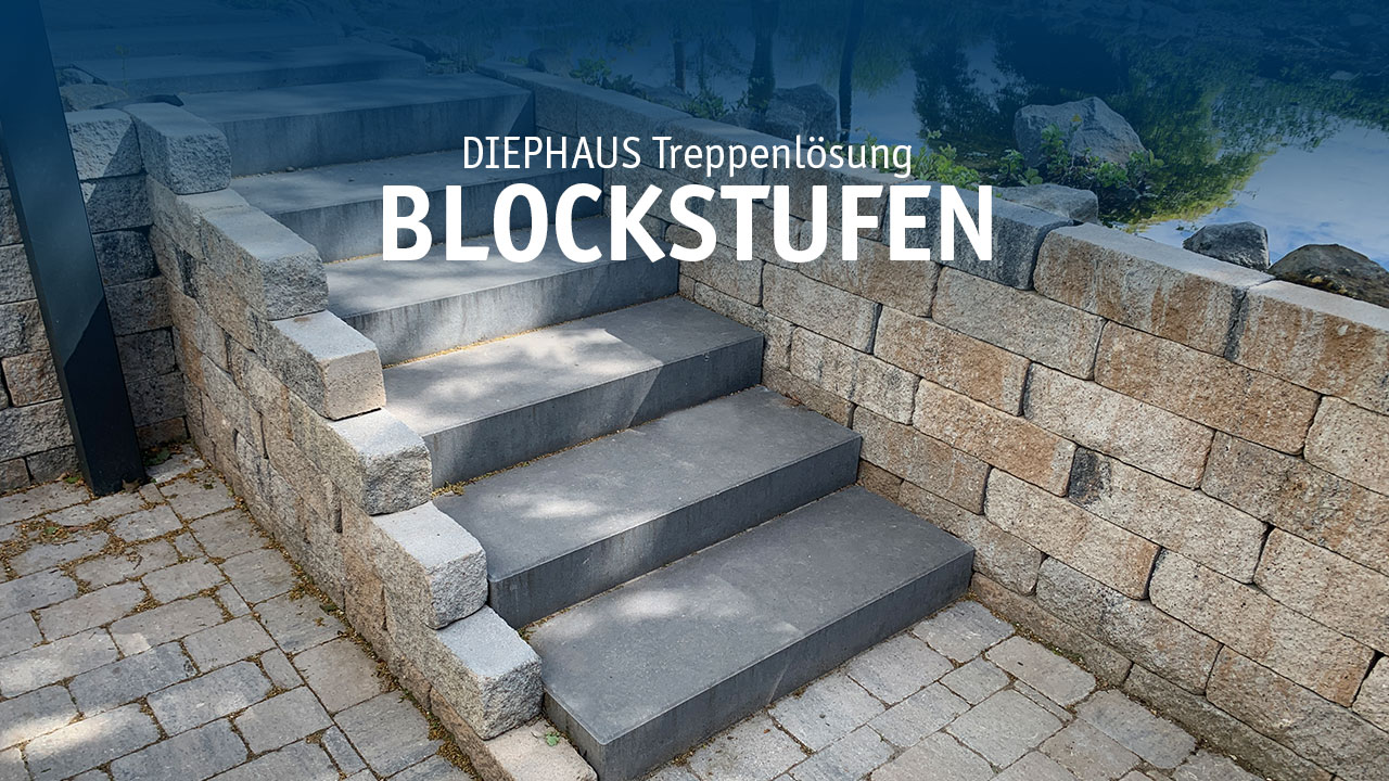 Blockstufen aus Beton – Treppenlösungen | Der perfekte Übergang zwischen Terrasse & Garten
