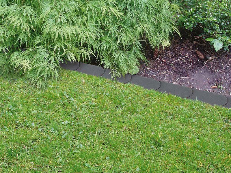 RASENMÄHKANTEN – RASENMÄHKANTE ANTHRAZIT 24/12/4 CM – ANTHRAZIT – 24 x 12 x 4 cm – Unbehandelt – Weitere Ansicht