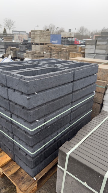 FUGANO® – Mauersteine 1B FUGANO MAUER BASALT 50/25/10 CM – BASALT – 50 X 25 X 10 CM – mit Fase – Seitenansicht