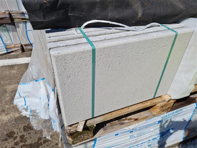 RUSTICA – Terrassenplatten X-TRA RUSTICA GRAU-WEIß 60/40/4 CM – GRAU-WEISS – Seitenansicht