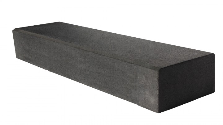 HOHLBLOCKSTUFEN Anthrazit, 100 x 32 x 16 cm